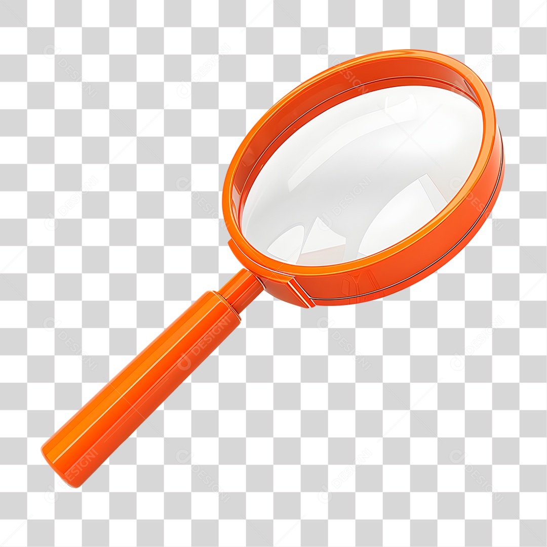 Lupa Laranjada PNG Transparente