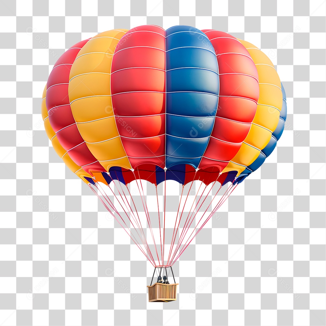 Balão de Ar Quente PNG Transparente