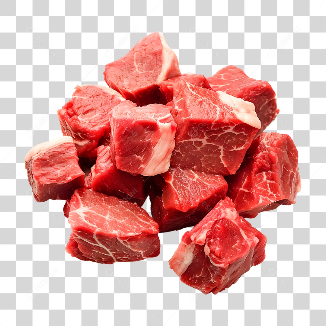 Cubos de Carne PNG Transparente