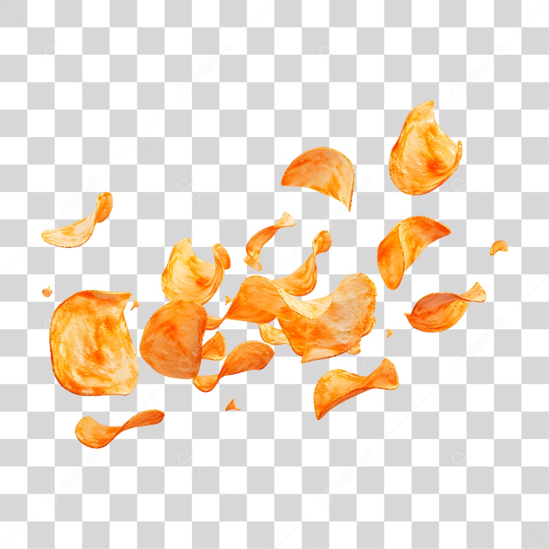 Batata Chips PNG Transparente