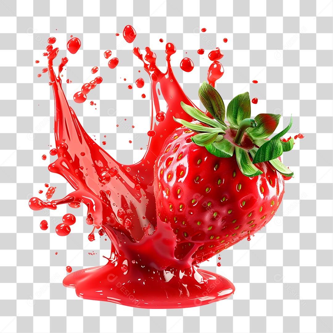 Fruta Morango PNG Transparente