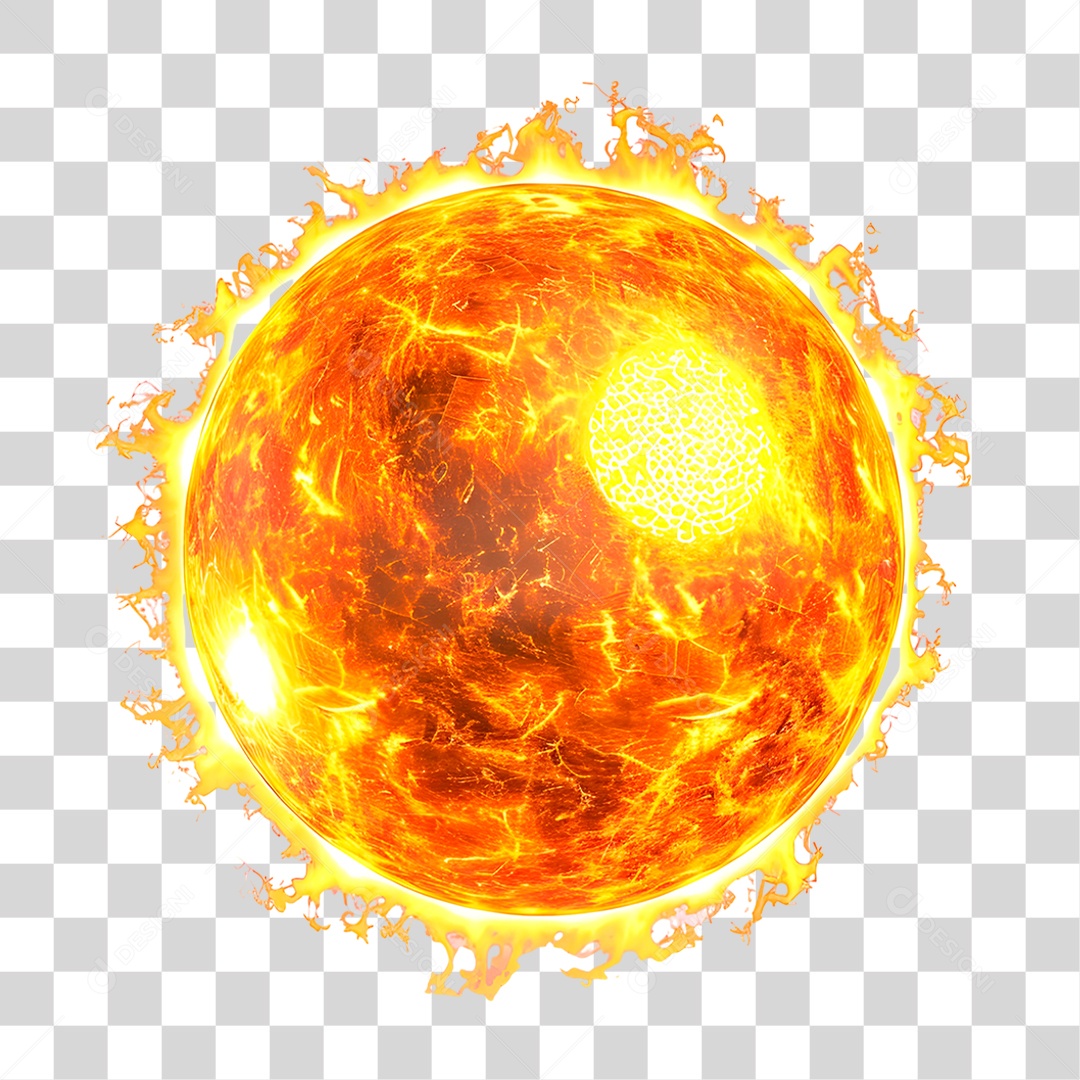 Sol Brilhante PNG Transparente