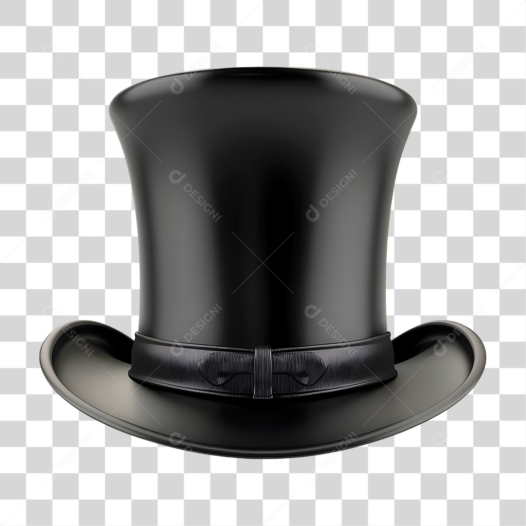 Cartola Preta PNG Transparente