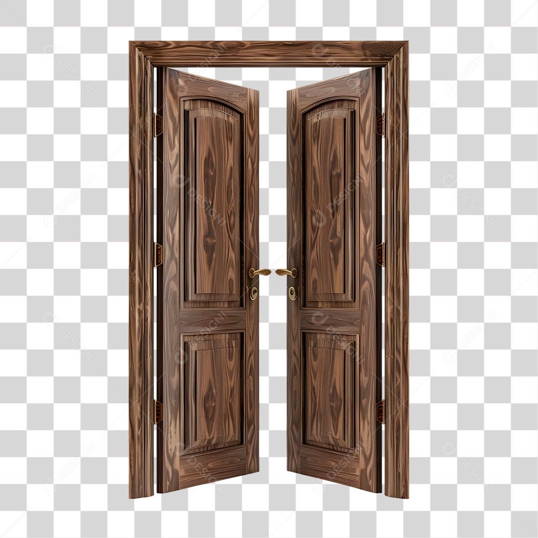 Porta de Madeira PNG Transparente