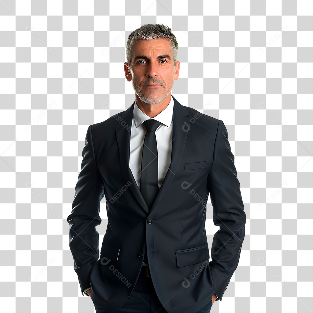 Homem de Terno PNG Transparente