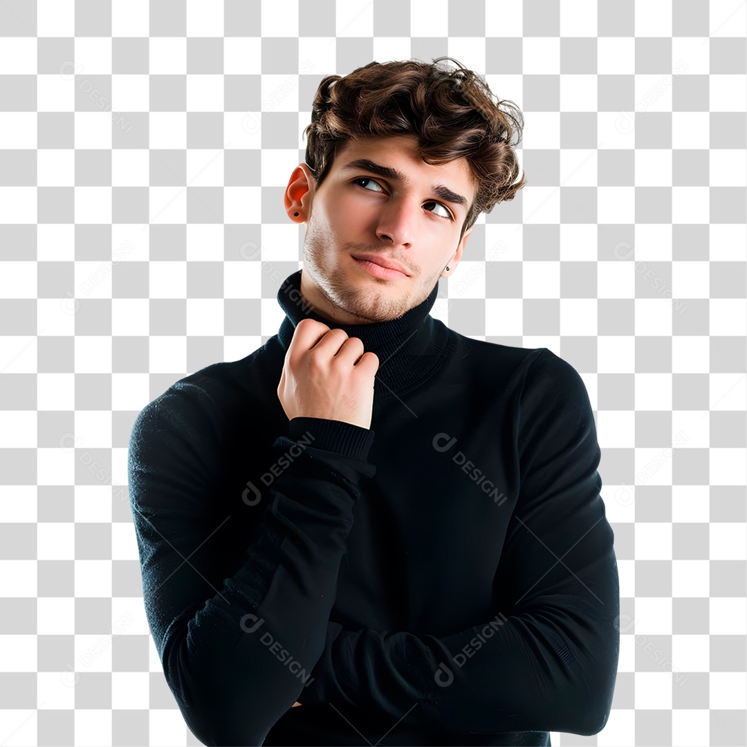 Homem Pensando PNG Transparente