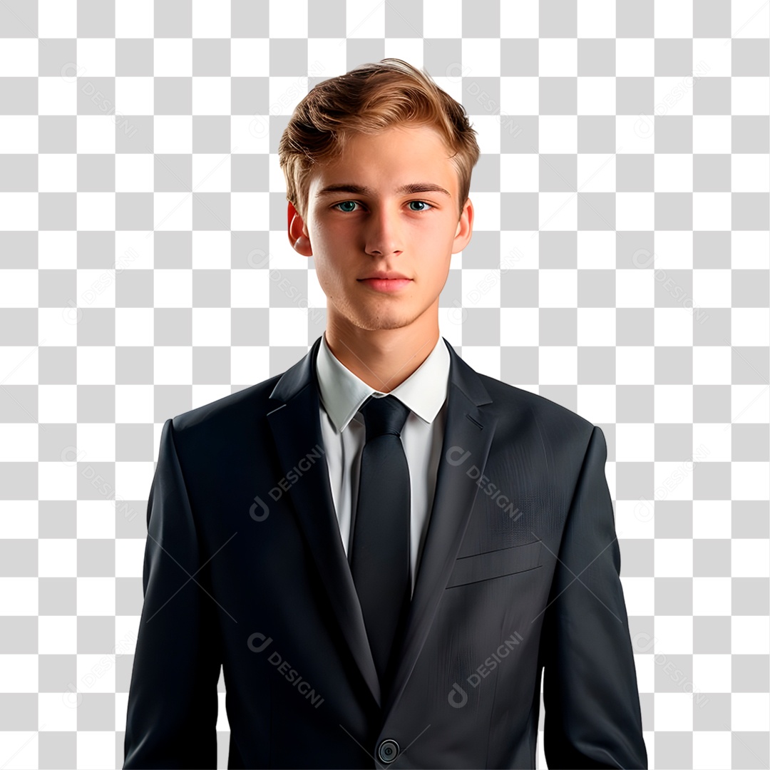 Garoto de Terno PNG Transparente