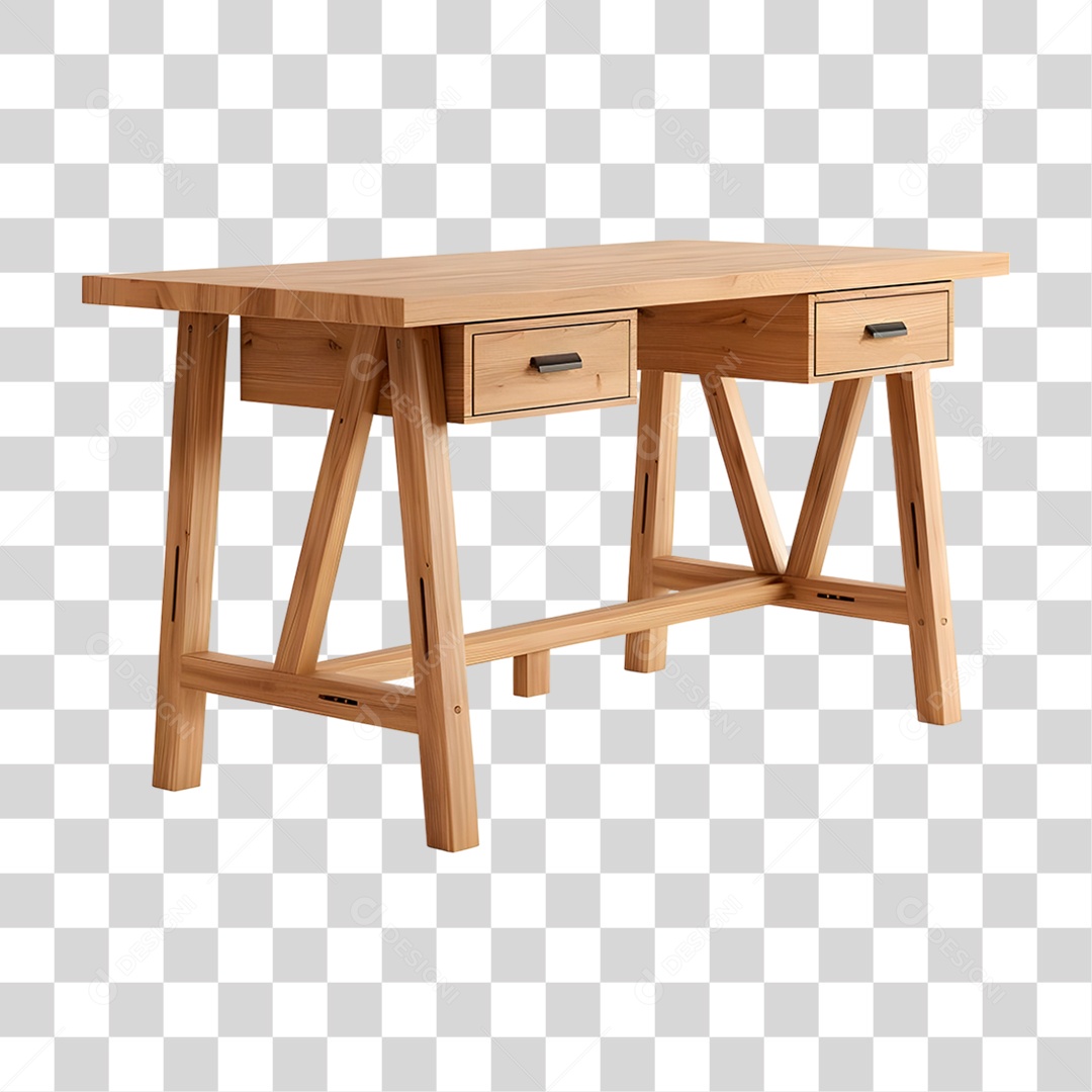 Mesa de Madeira PNG Transparente
