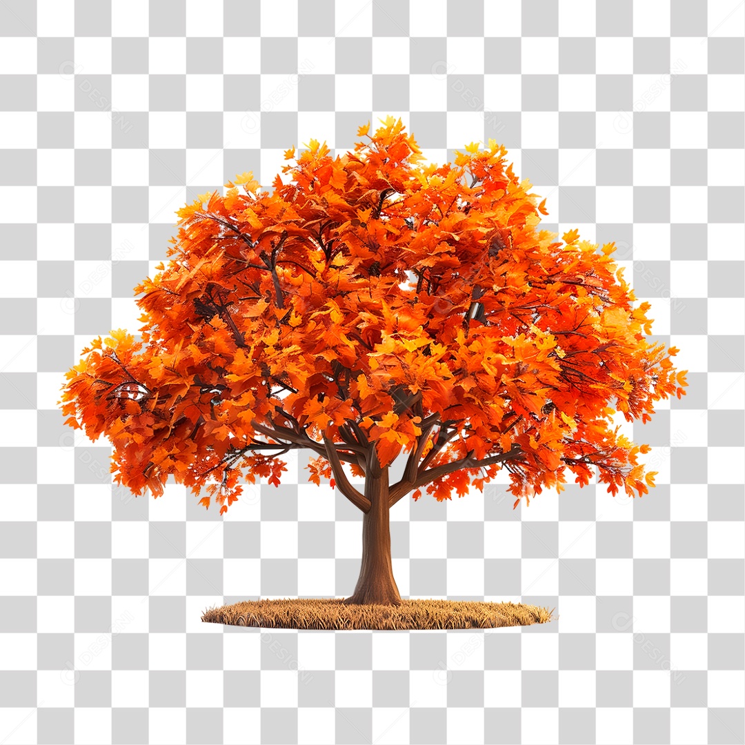 Árvore de Outono PNG Transparente