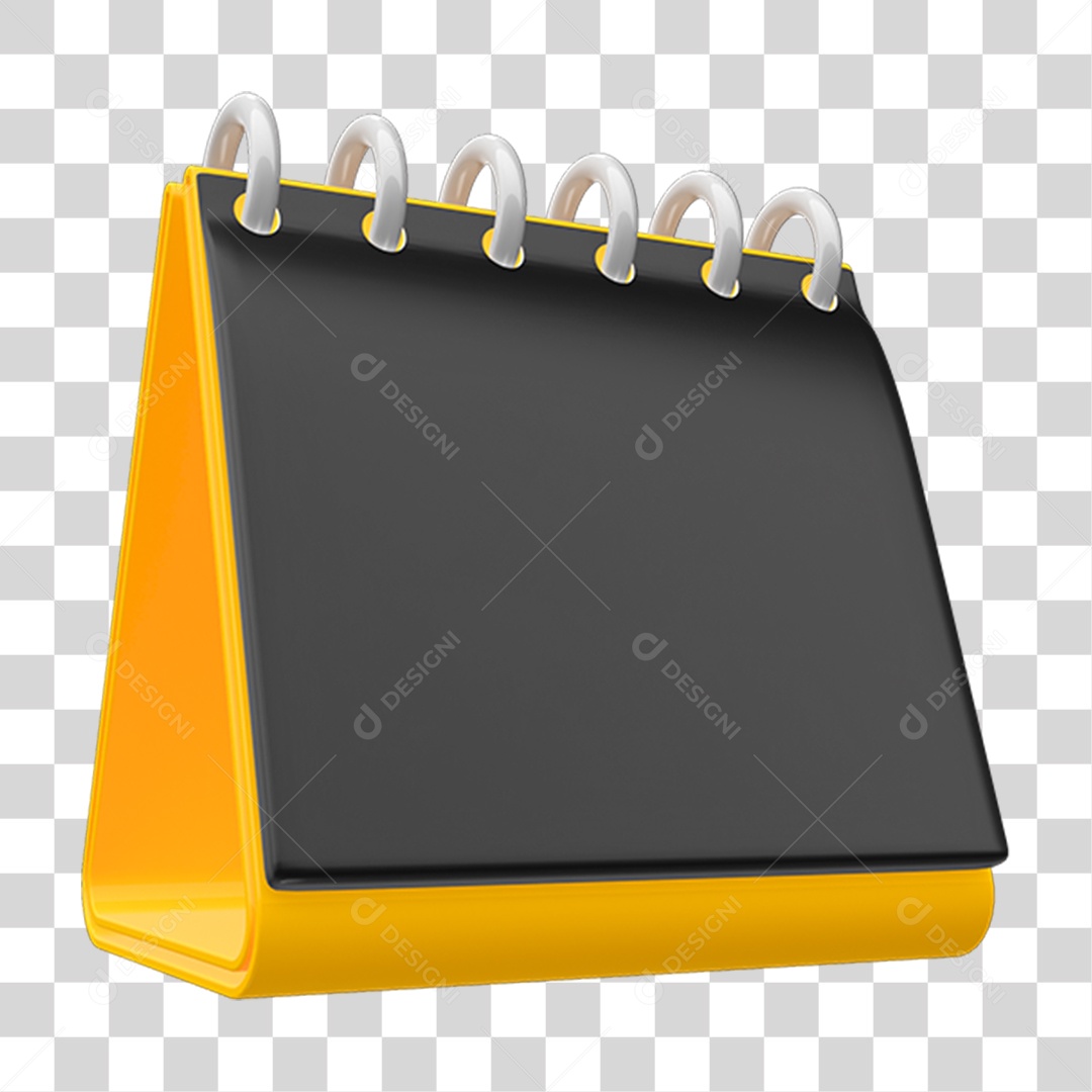 Elemento 3D Calendário PNG Transparente