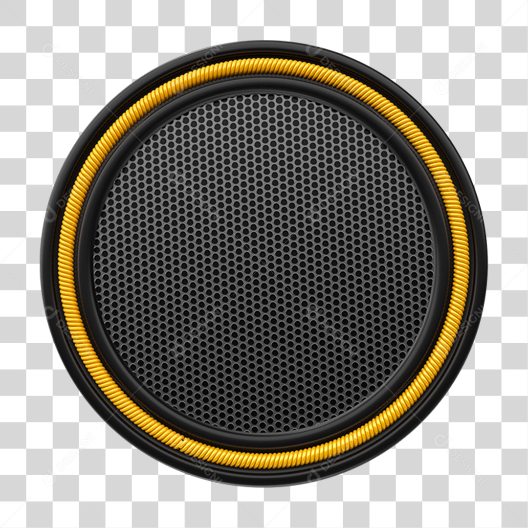 Elemento 3D Placa Grade PNG Transparente