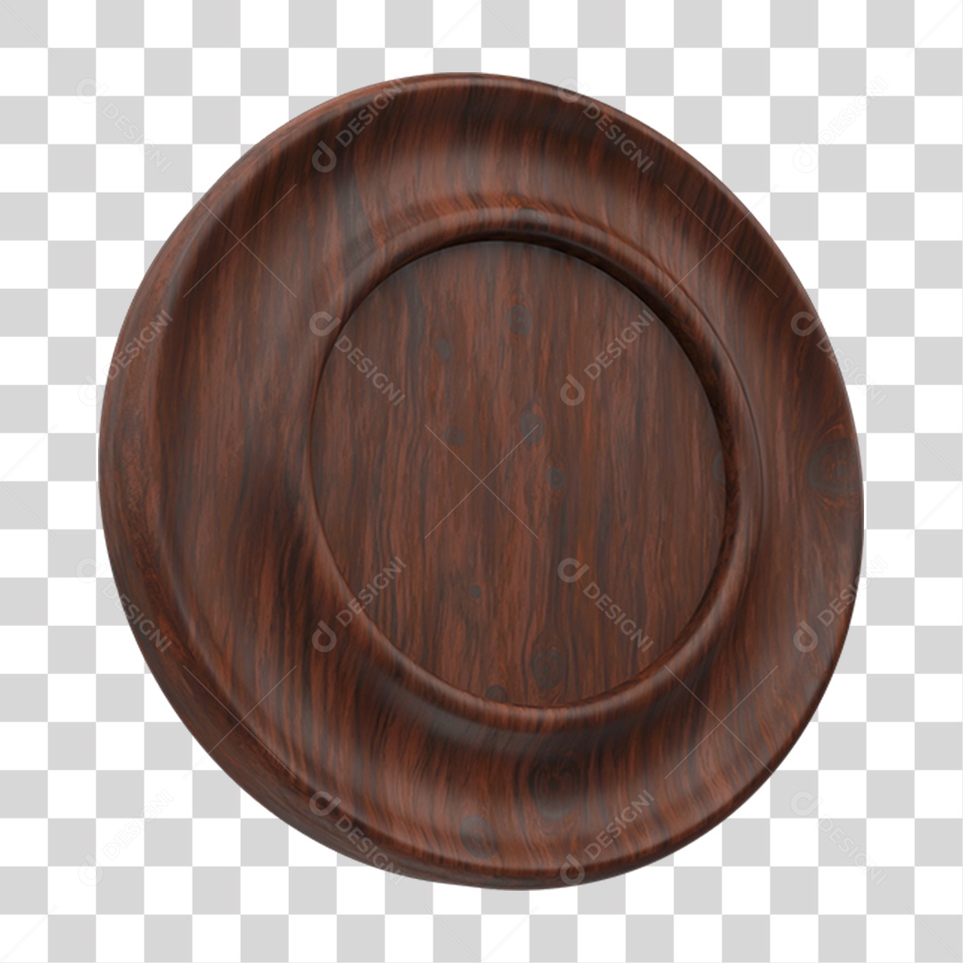 Elemento 3D Tábua de Churrasco PNG Transparente