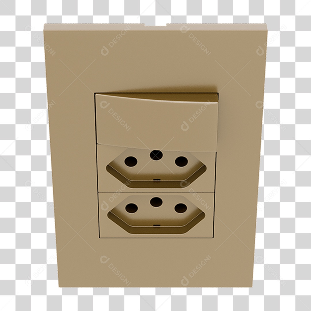 Interruptor e Tomada PNG Transparente