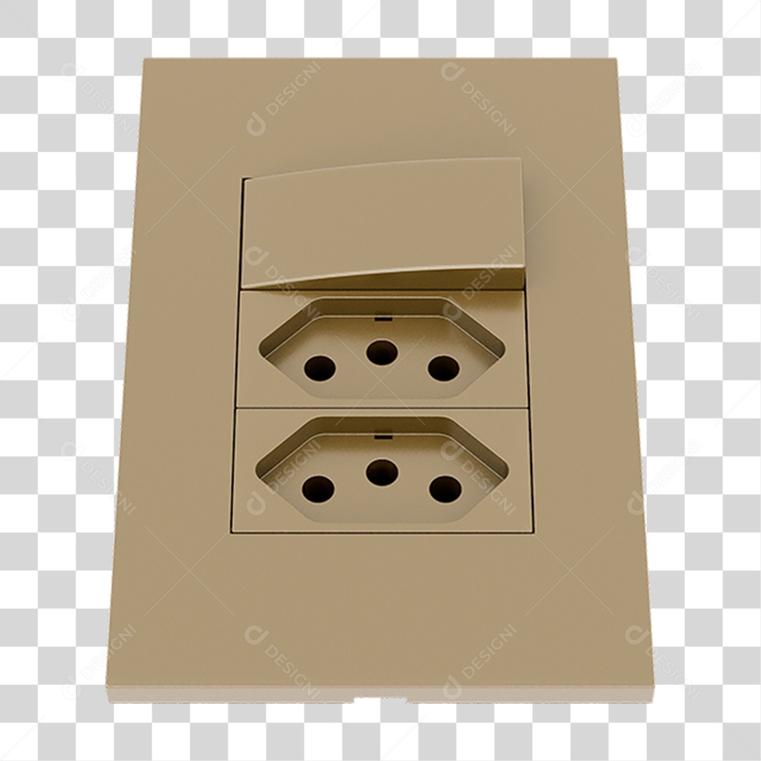 Interruptor e Tomada PNG Transparente