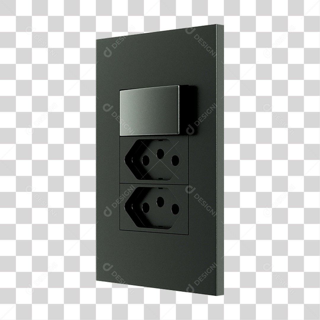Interruptor e Tomada PNG Transparente