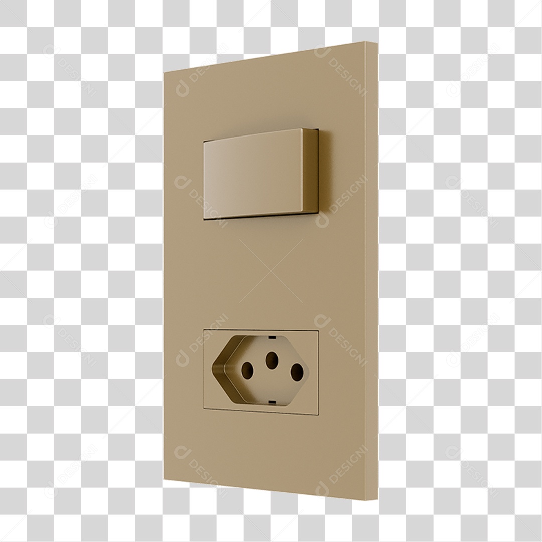 Interruptor e Tomada PNG Transparente