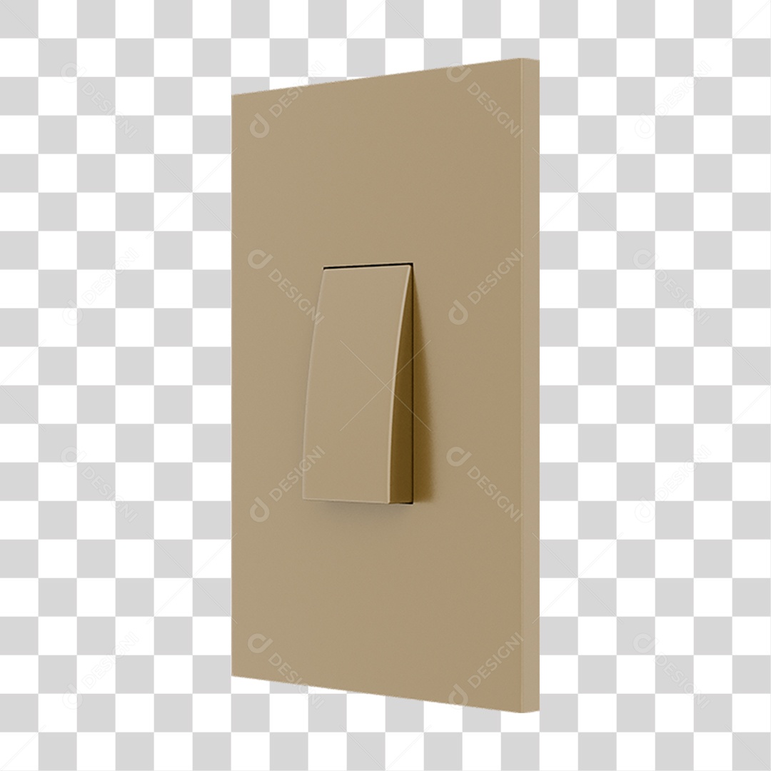 Interruptor Quadrado PNG Transparente