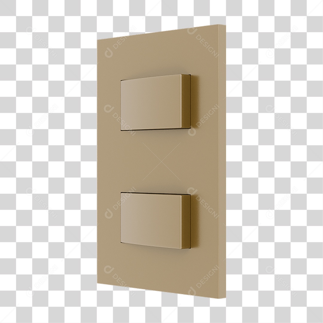 Interruptor Quadrado PNG Transparente