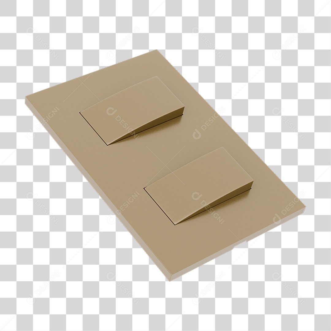 Interruptor Quadrado PNG Transparente