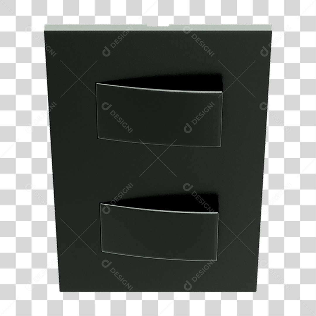 Interruptor Quadrado PNG Transparente