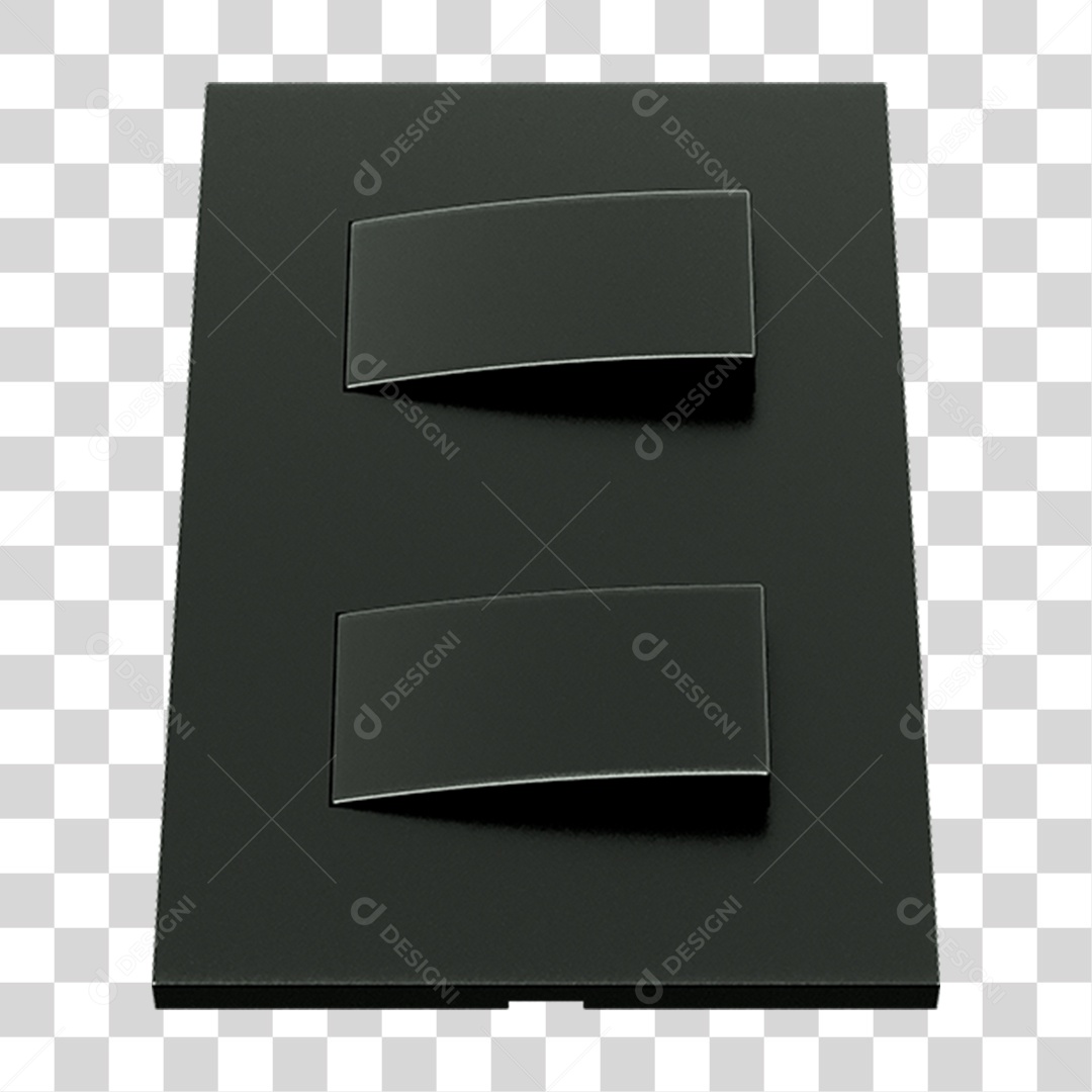 Interruptor Quadrado PNG Transparente