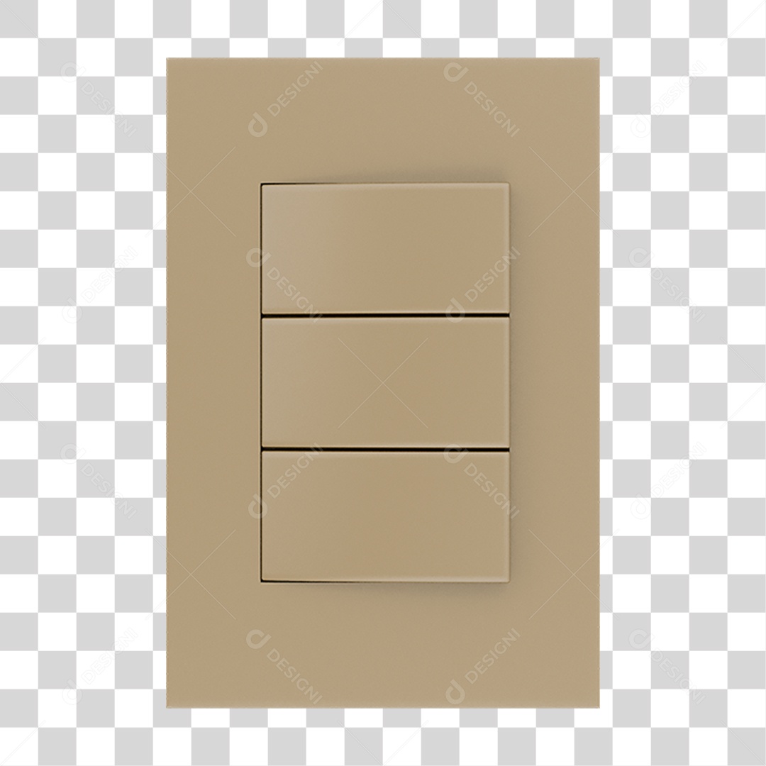 Interruptor Quadrado PNG Transparente