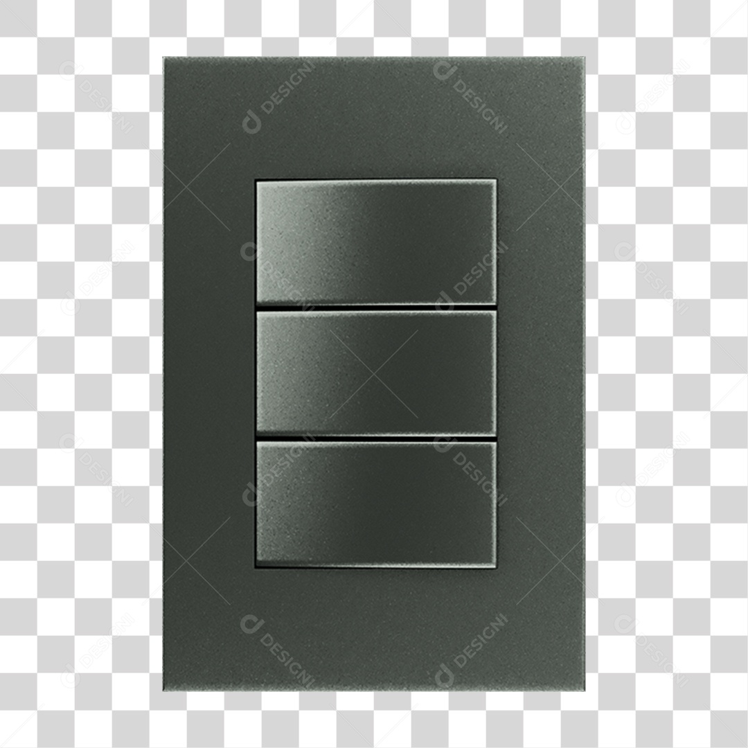 Interruptor Quadrado PNG Transparente