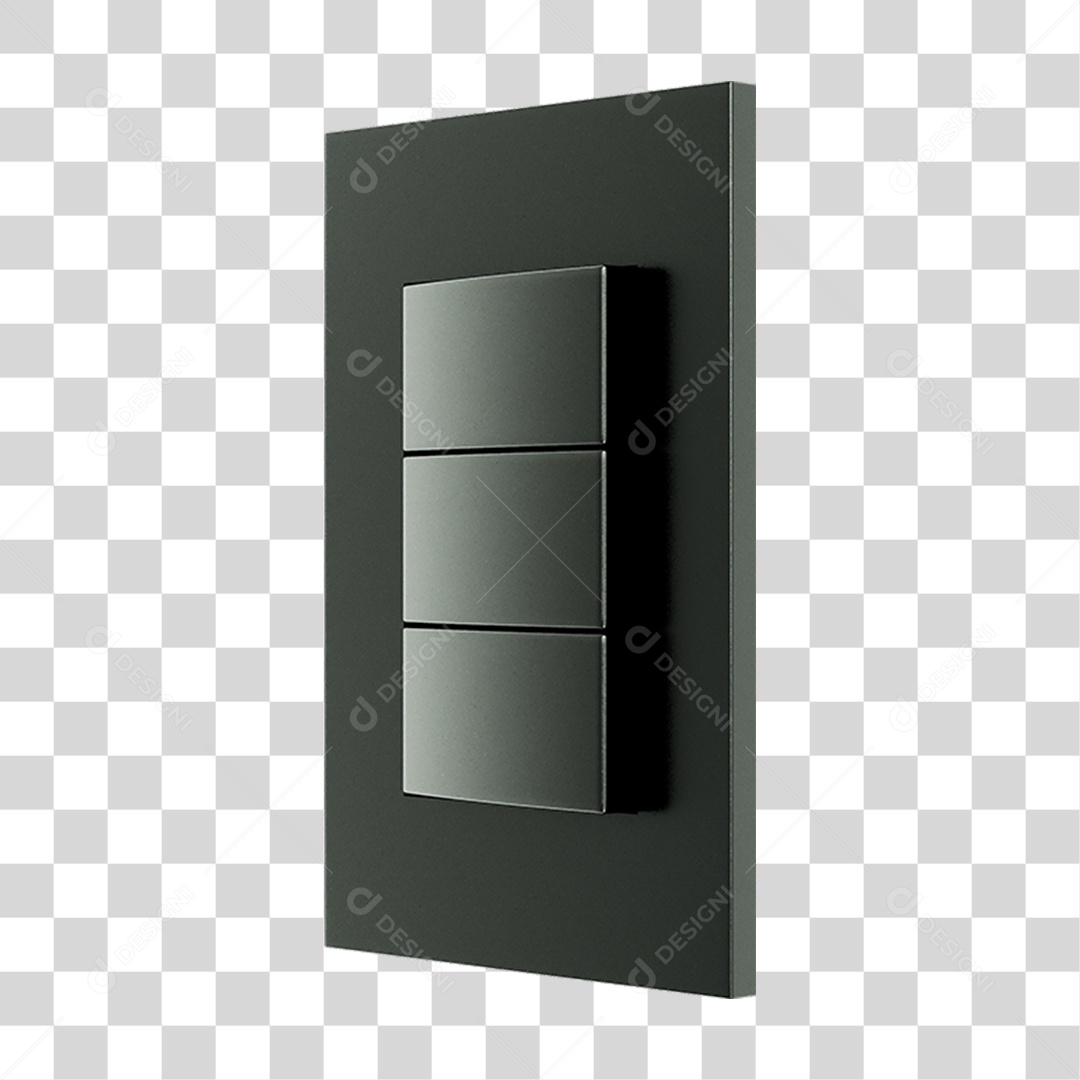 Interruptor Quadrado PNG Transparente