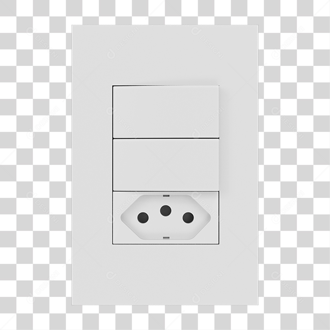 Tomada com Interruptores PNG Transparente