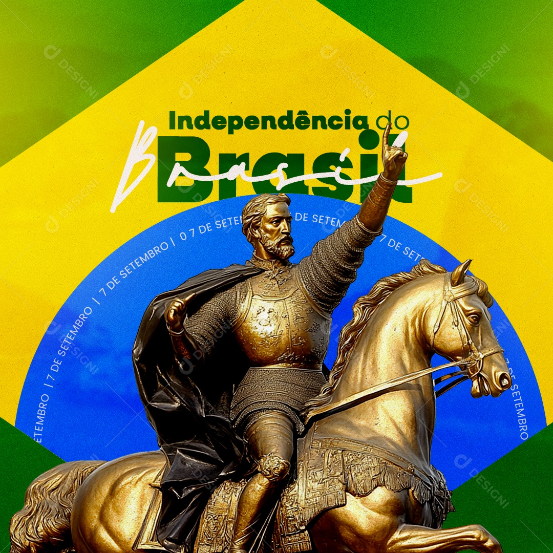 Independence Day of Brazil September 07 Social Media PSD Editable