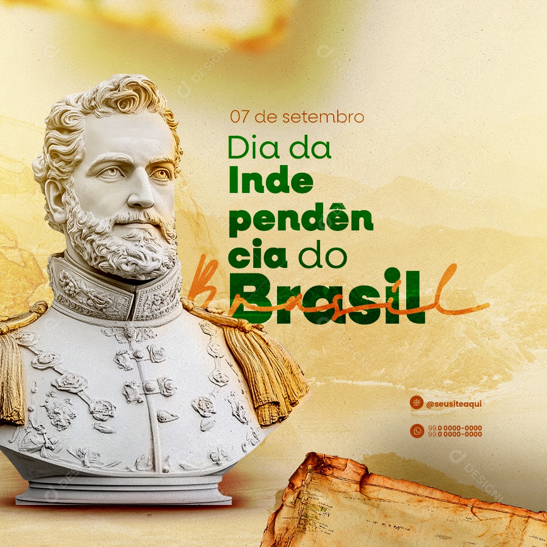 Dia da Independência do Brasil 07 de Setembro Social Media PSD Editável