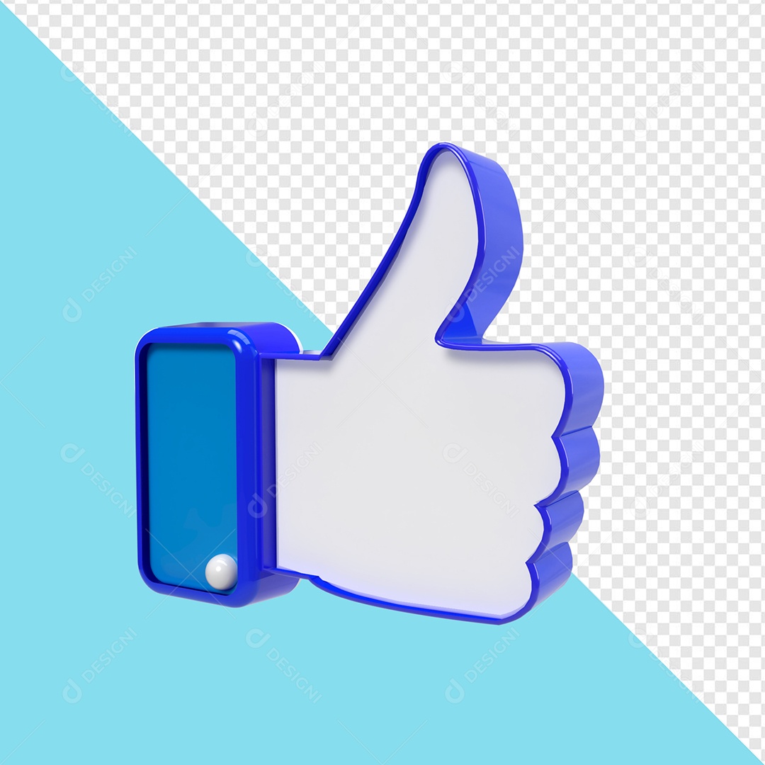 Like Elemento 3D para Composição PSD