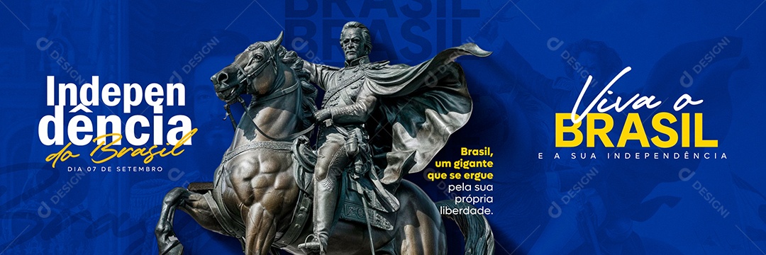 Banner Dia da Independência do Brasil Social Media PSD Editável