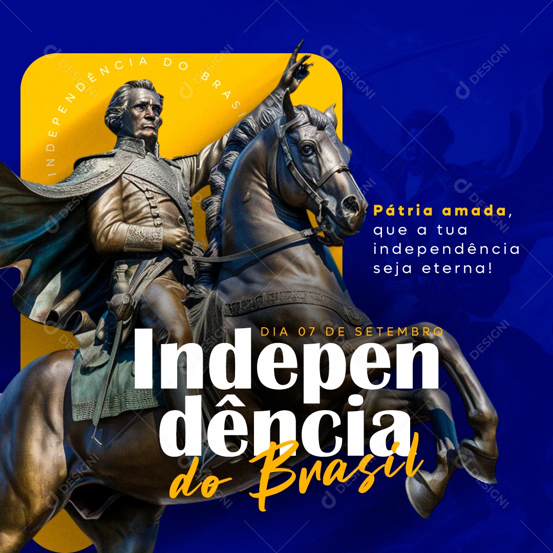 Dia da Independência do Brasil Social Media PSD Editável