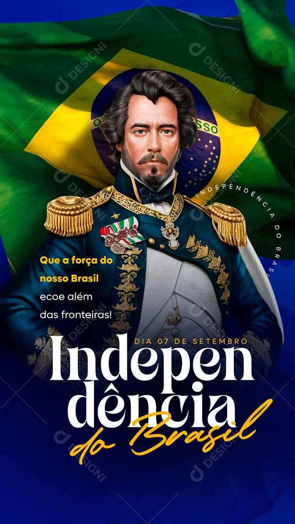 Story Dia da Independência do Brasil Social Media PSD Editável