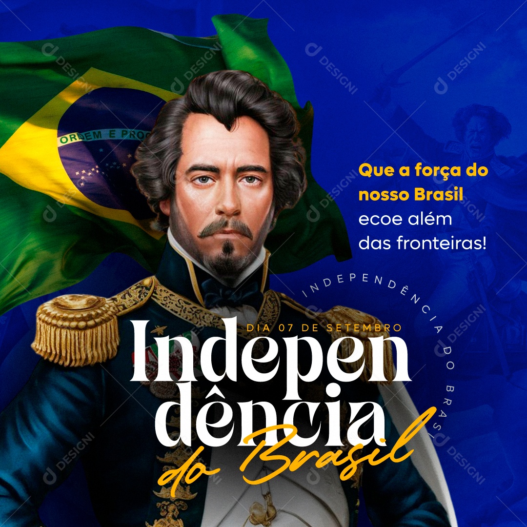Dia da Independência do Brasil Social Media PSD Editável
