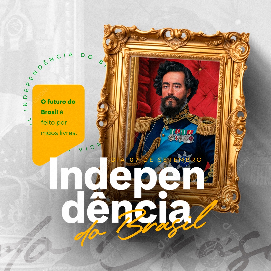 Dia da Independência do Brasil Social Media PSD Editável