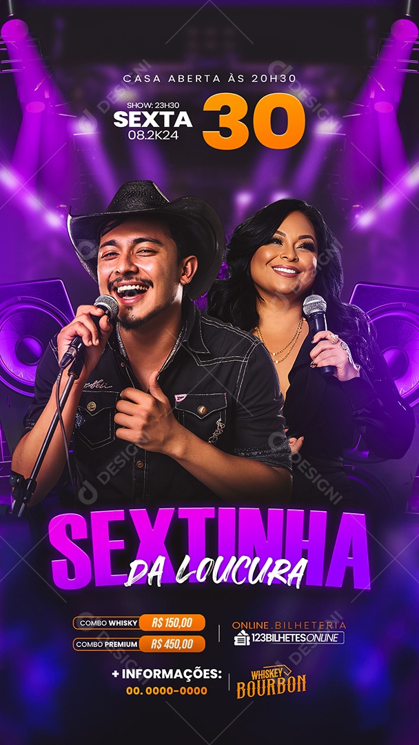 Story Flyer Sextinha da Loucura Social Media PSD Editável
