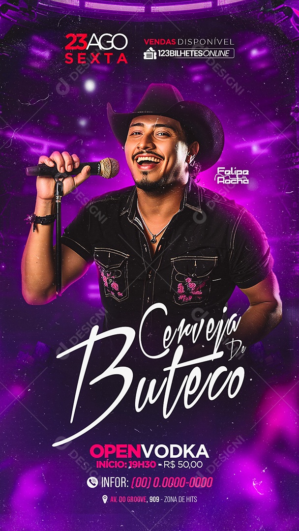 Story Flyer Cerveja de Buteco Social Media PSD Editável