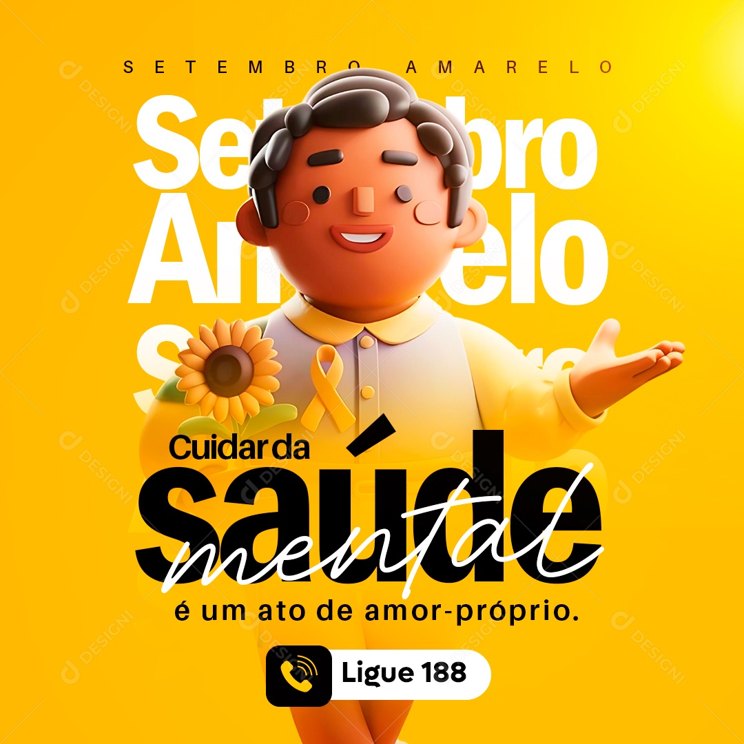 Setembro Amarelo Social Media PSD Editável