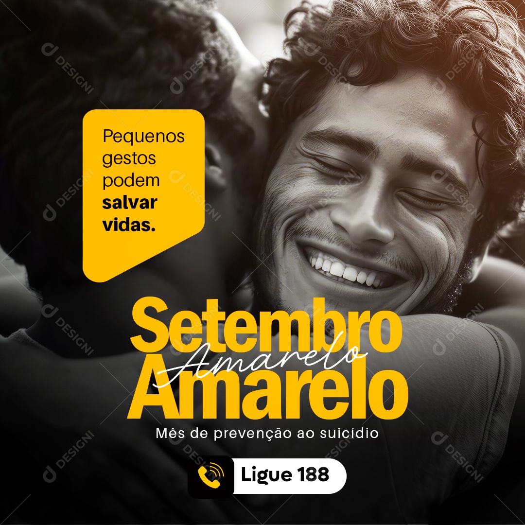 Setembro Amarelo Social Media PSD Editável