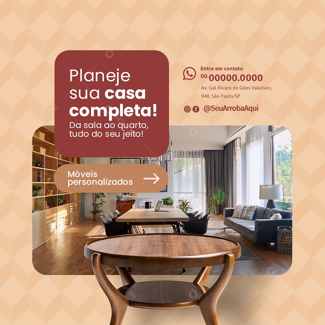 Loja de Móveis Aproveite nossa Promoção Especial Social Media PSD Editável