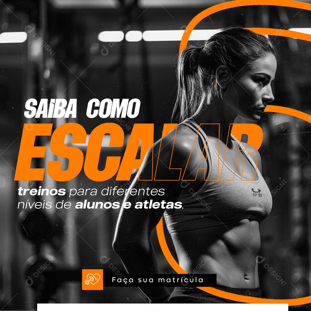 Academia Social Media PSD Editável