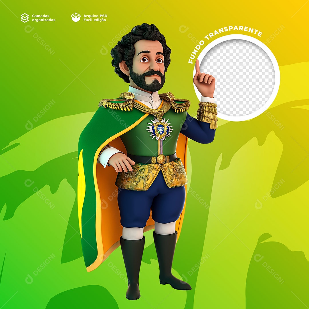 Man Fardado 3D Element for PSD Composition