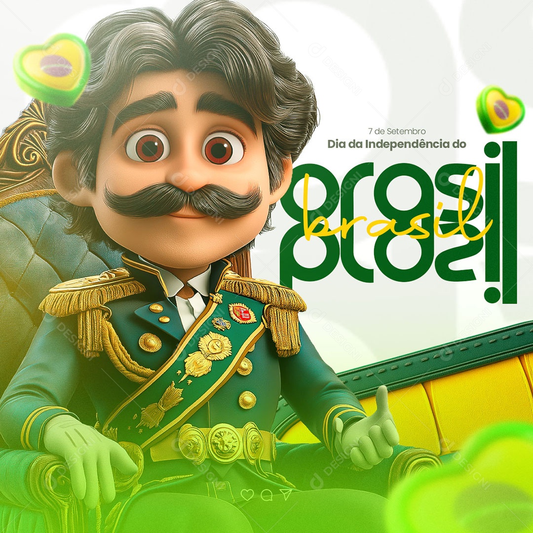 Independence Day of Brazil September 07 Social Media PSD Editable