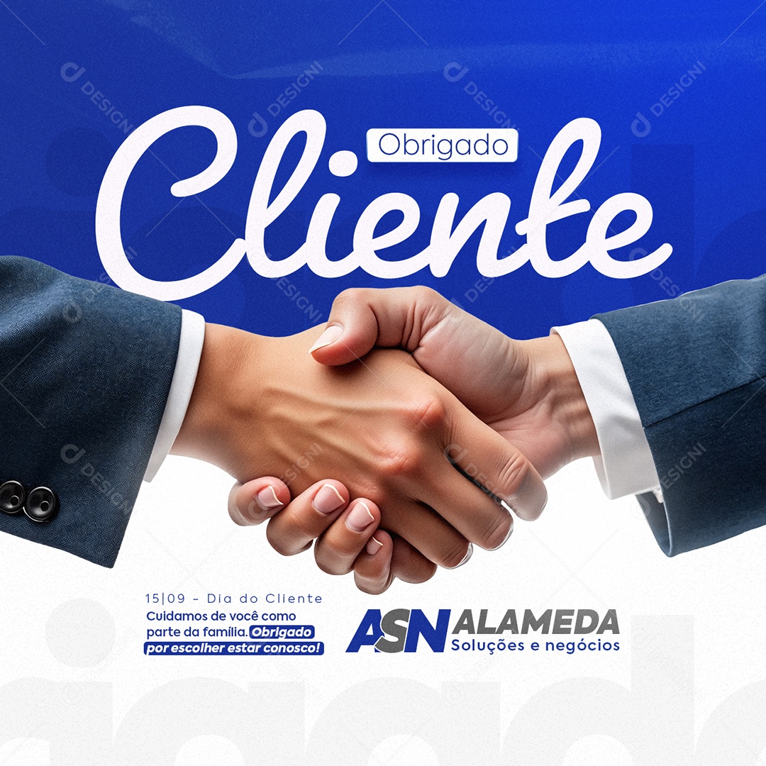 Dia do Cliente 15 de Setembro Soluções e Negócios Social Media PSD Editável