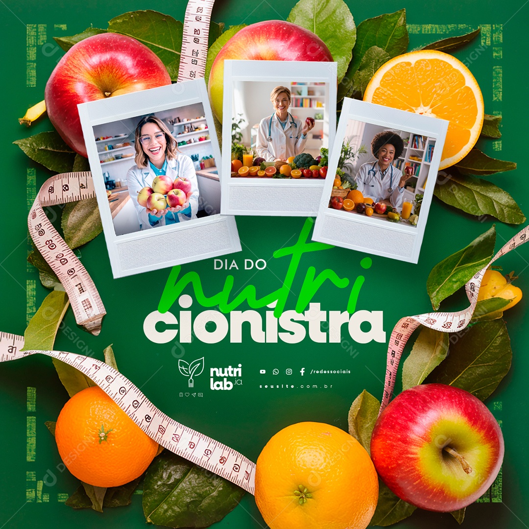 Social Media Dia Do Nutricionista 31 De Agosto PSD Editável