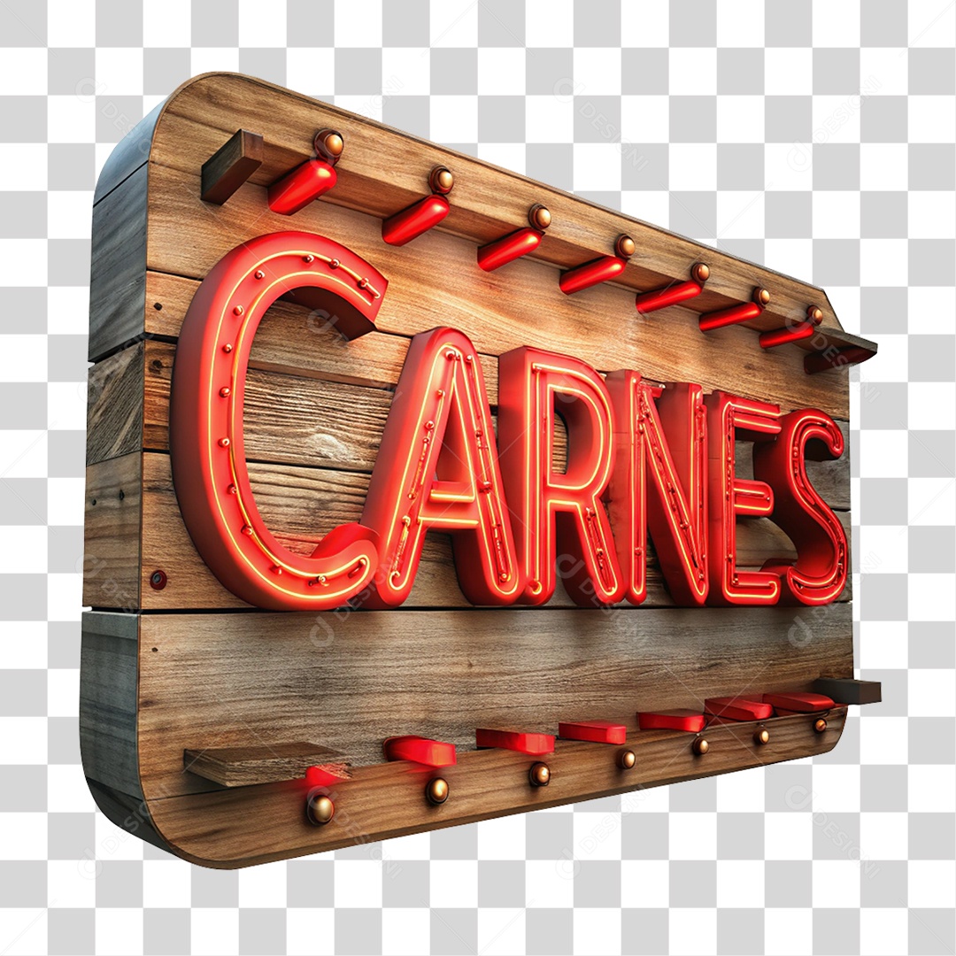 Placa de Madeira Carnes PNG Transparente