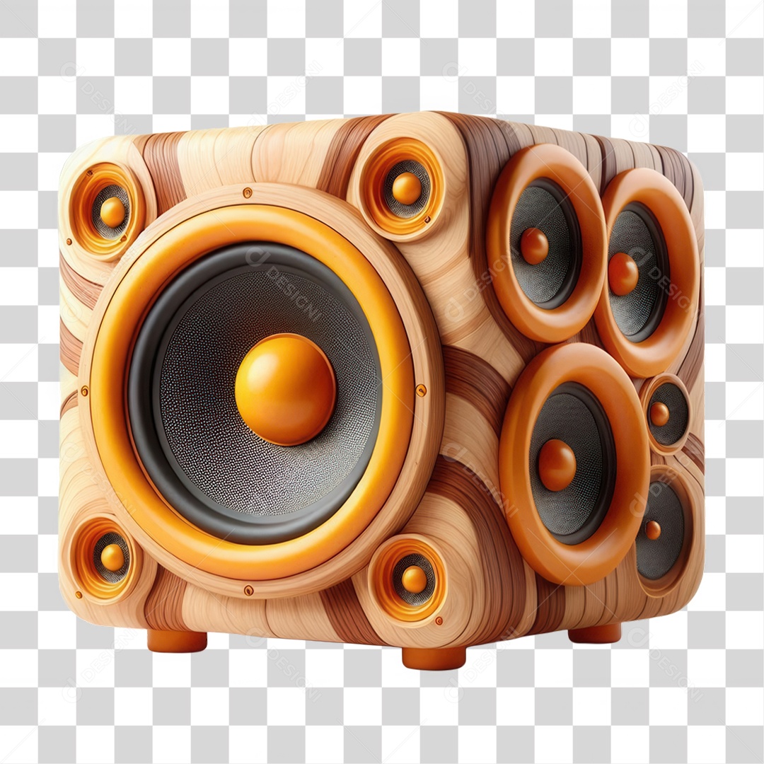 Caixa de Som Elemento para Composição Elemento IA Inteligência artificial