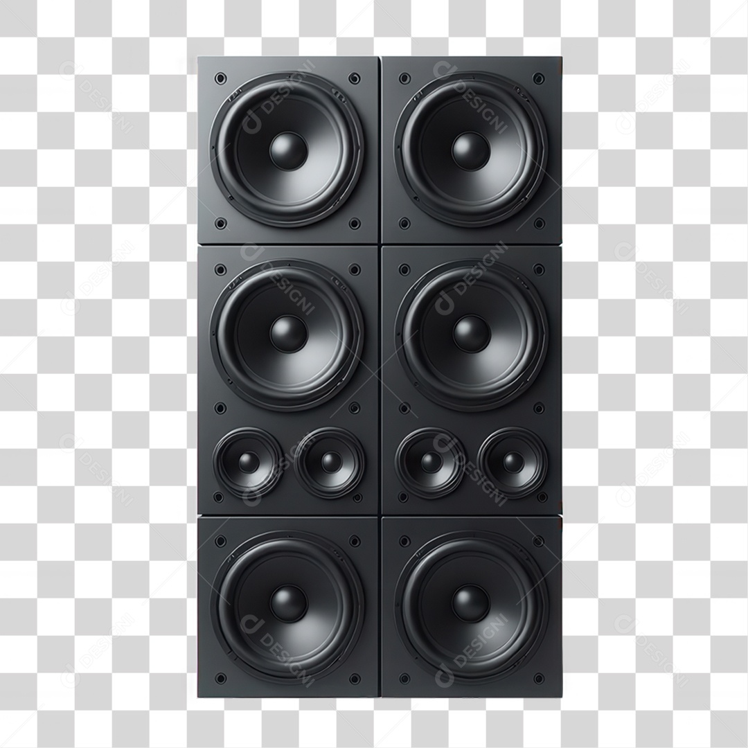 Caixa de Som Elemento para Composição Elemento IA Inteligência artificial